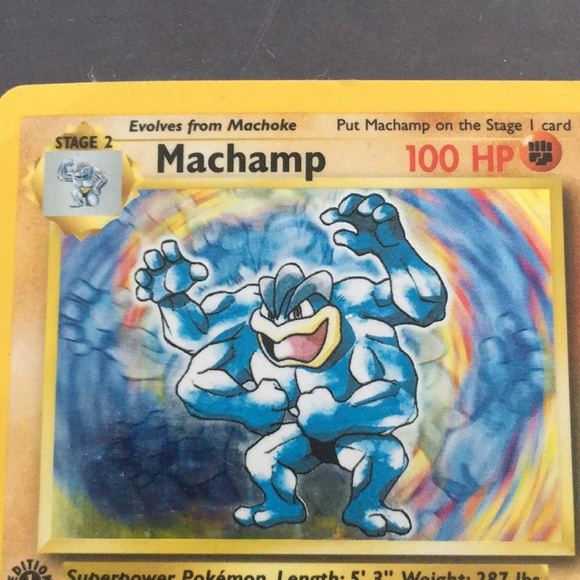 Rare Collectible: Wizards of the Coast Machamp 1st Edition Holofoil Card_ - Picture 2 of 5